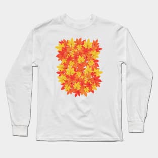 Autumn Leafy Chest Long Sleeve T-Shirt